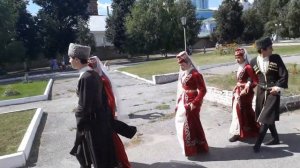 Ансамбль «Кафт» идет на Празднование Дня города Кадома в центральный парк