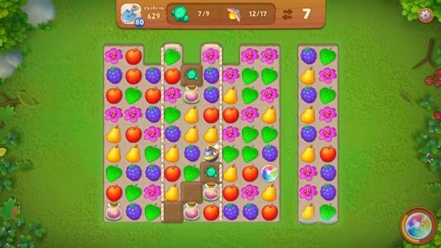 Gardenscapes.  629 уровень.