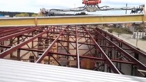 Монтаж кровельных панелей