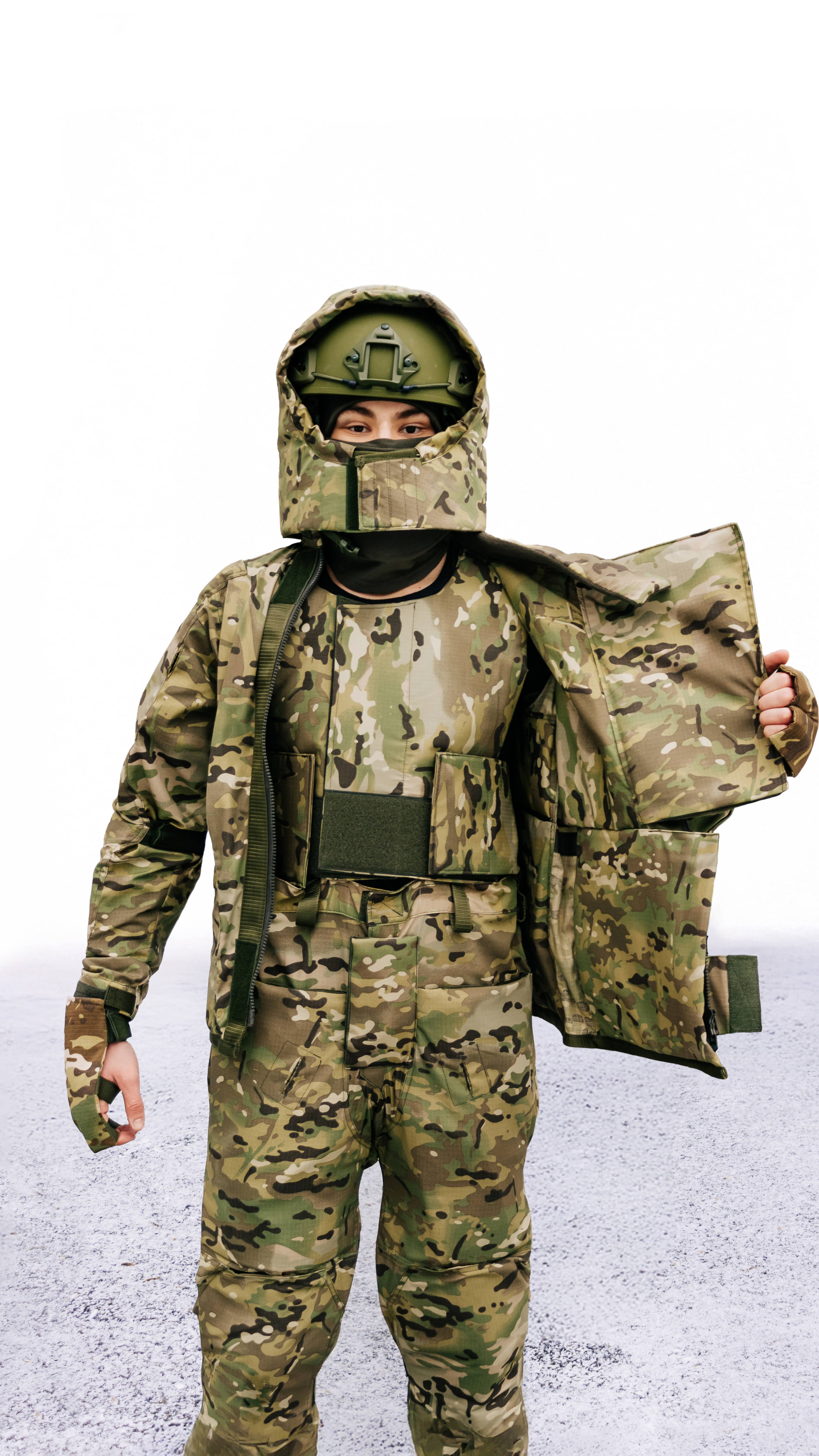 Костюм противоосколочный ZORGE (С2/БР1) с капюшоном из кевлара