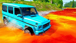 Автомобили VS Лавы 😱|BeamNG.Drive|Бемиджи Драйв