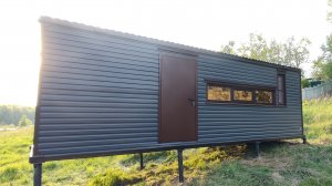 Дачный домик Люкс  вагончик бытовка блок контейнер металлический с душем и санузлом 8 метровая