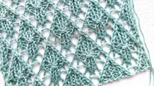 Симпатичные ажурные ромбы 💥 Узор для вязания джемпера,  палантина