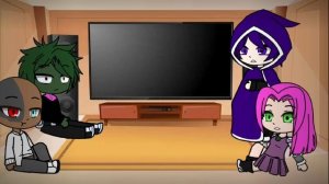 реакция юных титанов на робина/teen titans react to robin