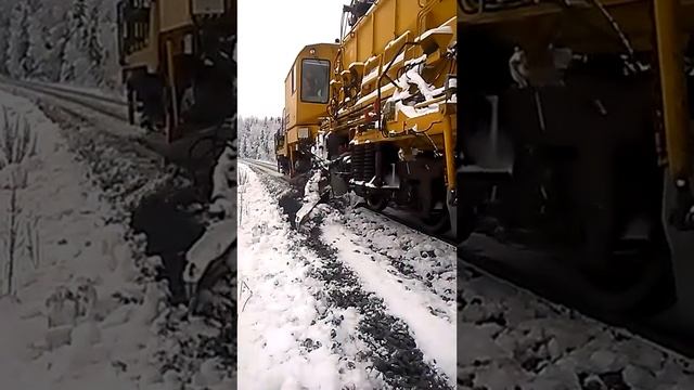 работа машины РПБ - 01 зимой