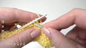 Очень красивый Двухсторонний узор спицами. Подробный разбор узора из лицевых и изнаночных петель