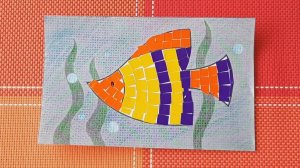🚀Ножницы. Что ты о них знаешь? Рыбка из мозаики. Бумажная мастерская