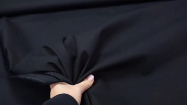 Хлопок двухслойный для тренча черно-синий. BE смотреть онлайн