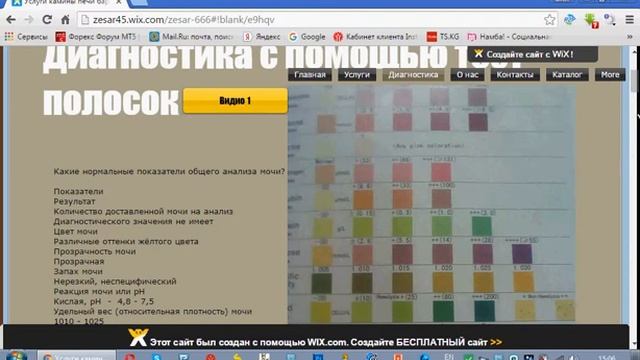 Анализ мочи с помощью тест полосок смотреть онлайн