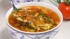 Вкусный суп за 15 минут! КИТАЙСКИЙ ТОМАТНЫЙ СУП С ЯЙЦОМ. Рецепт от Всегда Вкусно!