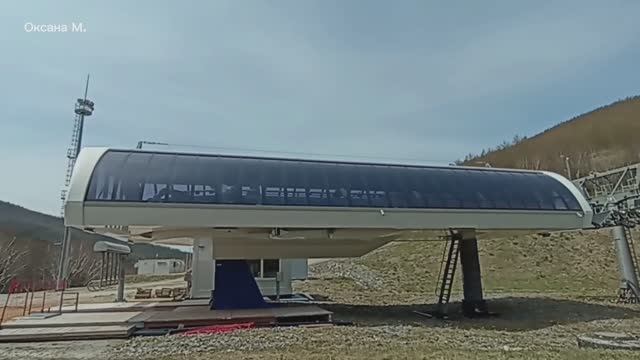 Съездили на одну из пересадочных станций канатной дороги "Горного Воздуха". Южно-Сахалинск.mp4