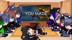 |Реакция моих персонажей(+злодеев) на Котов Воителей|Gacha Club|