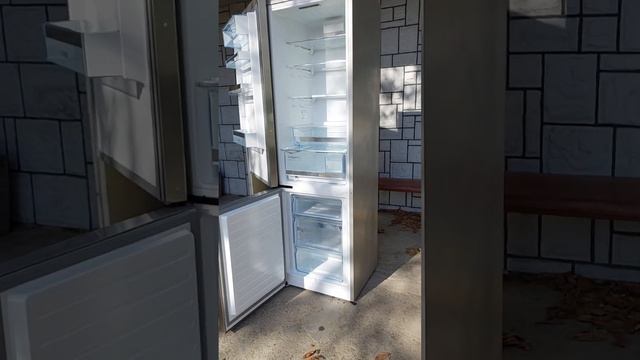 холодильник 2м Бош Bosch б/в нерж сталь смотреть онлайн