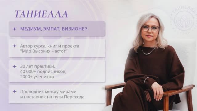 Открытая встреча с Таниеллой: интервью на тему — Переход человека на более высокий уровень смотреть онлайн