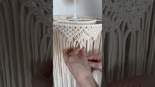 DIY | Macrame Lampshade | Макраме абажур своими руками