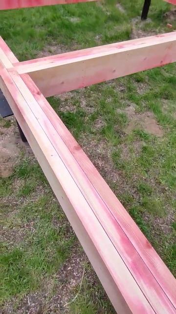 Обвязка винтовых свай пакетом из трёх досок #ростверк смотреть онлайн