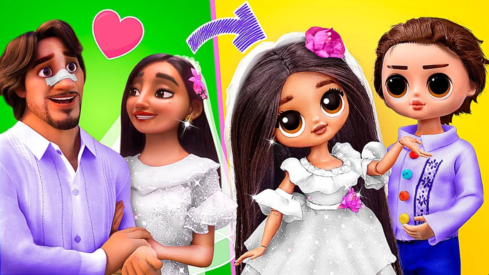 Изабела и Долорес - 10 свадебных поделок для кукол ЛОЛ смотреть онлайн