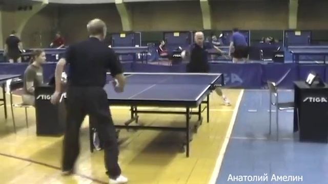 Анатолий Амелин  - Георгий  Стрельников. 2004. Первенство России среди ветеранов. Новости Настольног