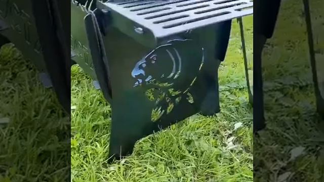 Мангал "Рыбак" 2 мм. с воронением смотреть онлайн