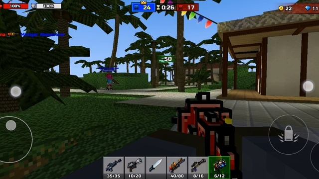 Внимание! Видео без обложки и не про чикен ган а игра называется: Pixel Gun 3D (1часть)