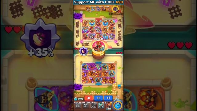 RUSH ROYALE | МЕТЕОРИТ (4788%) VS БАРД ( 5378%) | 349 В УРОНА| РАШРОЯЛЬ смотреть онлайн