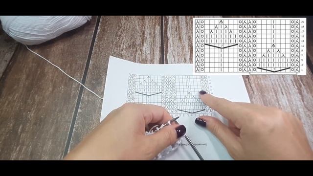 Шикарный узор спицами! Попетельный видеоурок.