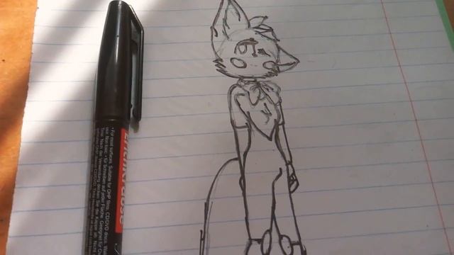 Рисуем Мангл(Mangle)|фнаф|