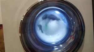 Haier DUO. Как справляется с пеной на отжиме.