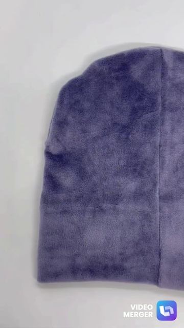 Шапка женская велюровая с бусинами темно - синяя смотреть онлайн