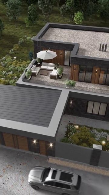 Дом с плоской кровлей #shots  #chagararchitect #чагаровархитекто?