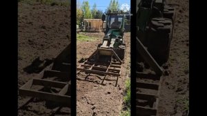 выравнивание участника под газон фрезой планировщико