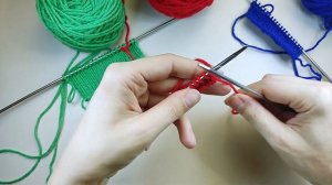 НАБОРНЫЙ КРАЙ спицами чтобы не закручивался! ЛИЦЕВАЯ гладь НЕ ЗАВЕРНЕТСЯ 🔥 Вязание спицами