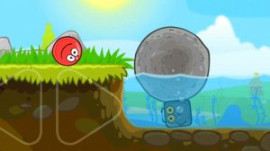 Красный Шар в игре Red Ball 4 Зелёные Холмы Уровни 1-5 Прохождение