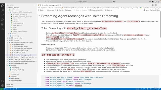 10 -Streaming Agent Messages & Tokens Real-Time Insights смотреть онлайн
