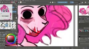 [ СТАРАЯ РАБОТА ] Пони-вирус ЧАСТЬ speedpaint'а Пинки Пай по оригинальному комиксу thiinn4 (ТТ)