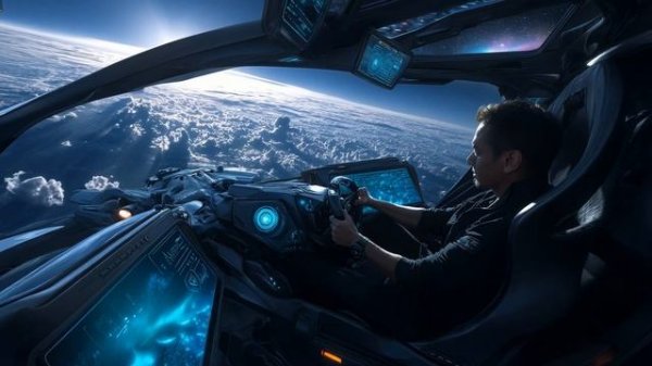 Compact spacecraft and their pilots 4K