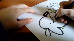 Простое граффити на бумаге #8