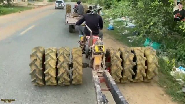 МОТОБЛОКИ СО СПАРКОЙ, ПОДБОРКА ВИДЕО/ MOTOBLOK WITH TWIN WHEELS, VID