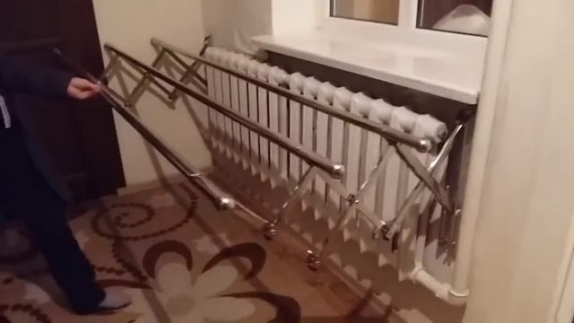 Сушилка для белья настенная, производство Корея смотреть онлайн