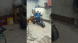 Переделка трицикла из электро в бензиновый.