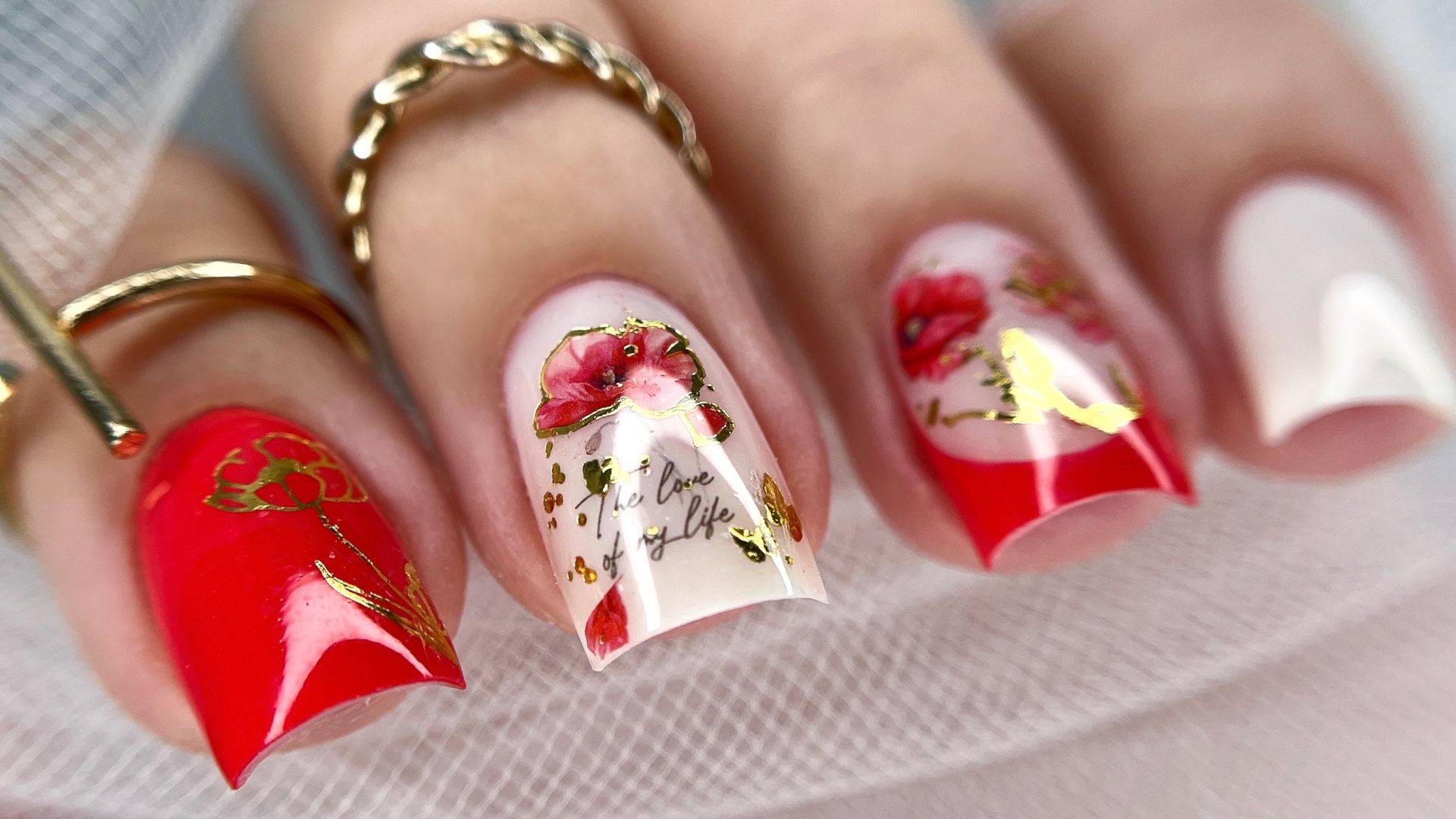 ОЧЕНЬ ТОНКИЕ КВАДРАТЫ! Восстановление Архитектуры Гелем! Красный маникюр смотреть онлайн