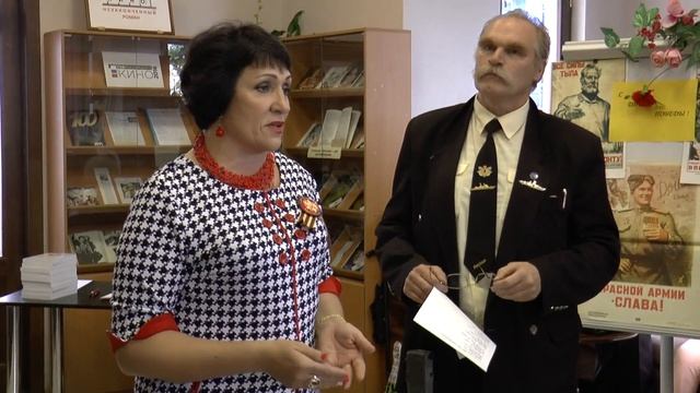 "Муза в солдатской шинели"- поэтическая встреча в библиотеке им. Пушкина. смотреть онлайн