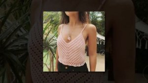 Тренд 2020  вязаные топы и платья