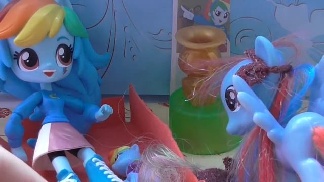 MyLittlePony Пижамная Вечеринка с Радугой Дэш часть 1.