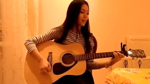 Казашка поет песню Карие глаза cover смотреть онлайн