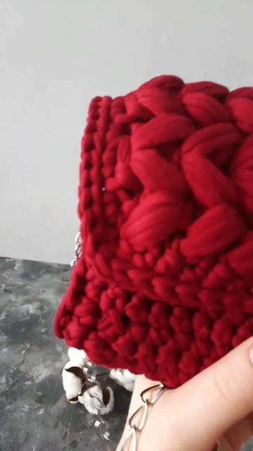 Сумка из трикотажной пряжи смотреть онлайн
