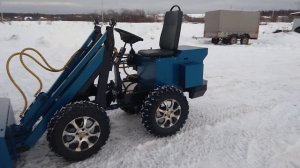 постройка самодельного мини погрузчика часть 8