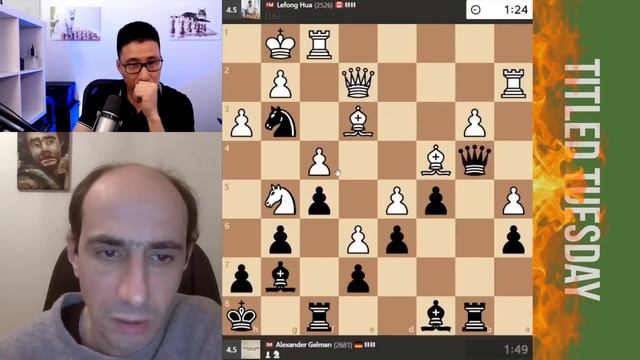 ЭТО Я ЖЕРТВУЮ! ЭТО Я СТРАСТНО ЖЕРТВУЮ! // FM LEFONG HUA vs IM ШУРА ГЕЛЬМАН смотреть онлайн