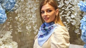 Платок шелковый (крепдешин) «10961», 10961-13, 89х89 см #platki #fashion #beautiful #art #scarf