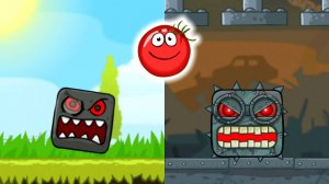 Томатный Красный Шар против двух Боссов в игре Red Ball 4
